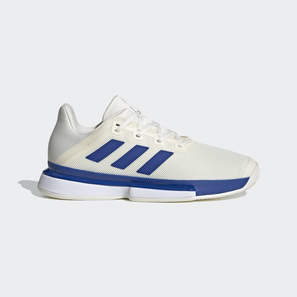 Pantofi Tenis Adidas SoleMatch Bounce Hard Court Barbati Romania - Albi/Albastru Regal/Albi EG2215